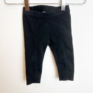 Janie and Jack | Baby Girls' Cotton Blend Black Leggings Pants